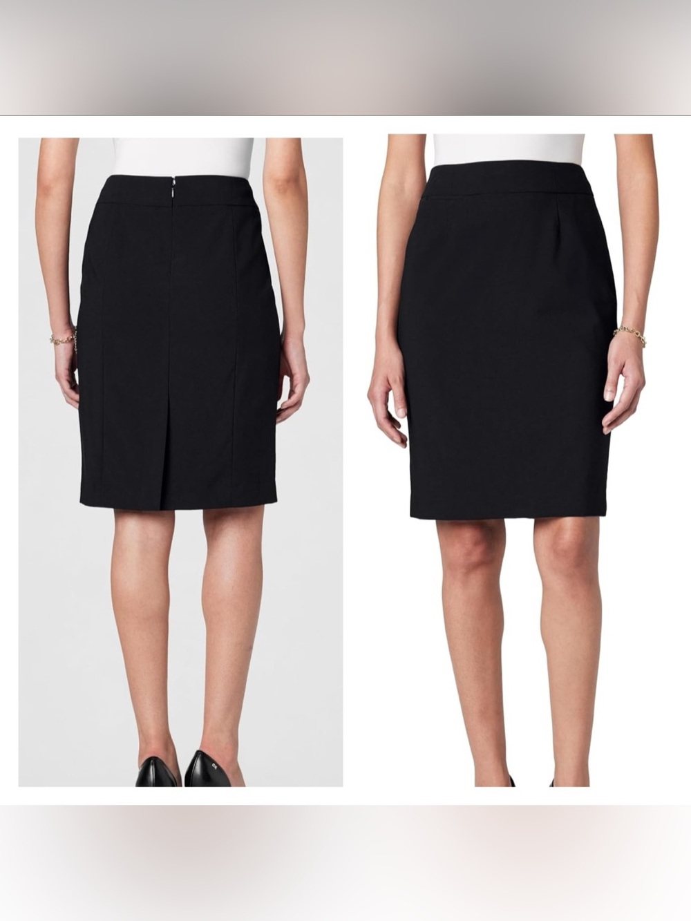 3/$20! Calvin Klein Straight Lux Suit Skirt / Classic Black Pencil Skirt
